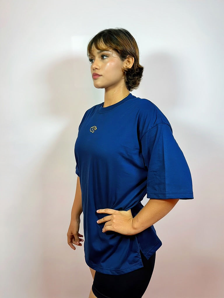 POLO OVERSIZE CLASICO - AZUL