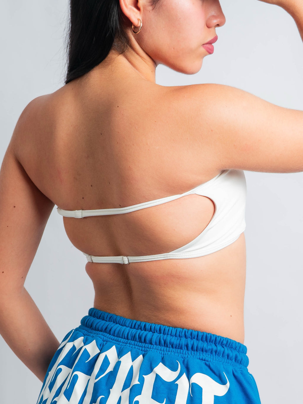 TOP STRAPLESS - BLANCO