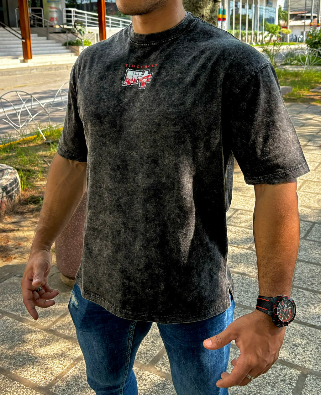 POLO OVERSIZE - BAKI HANMA (ACID WASH)