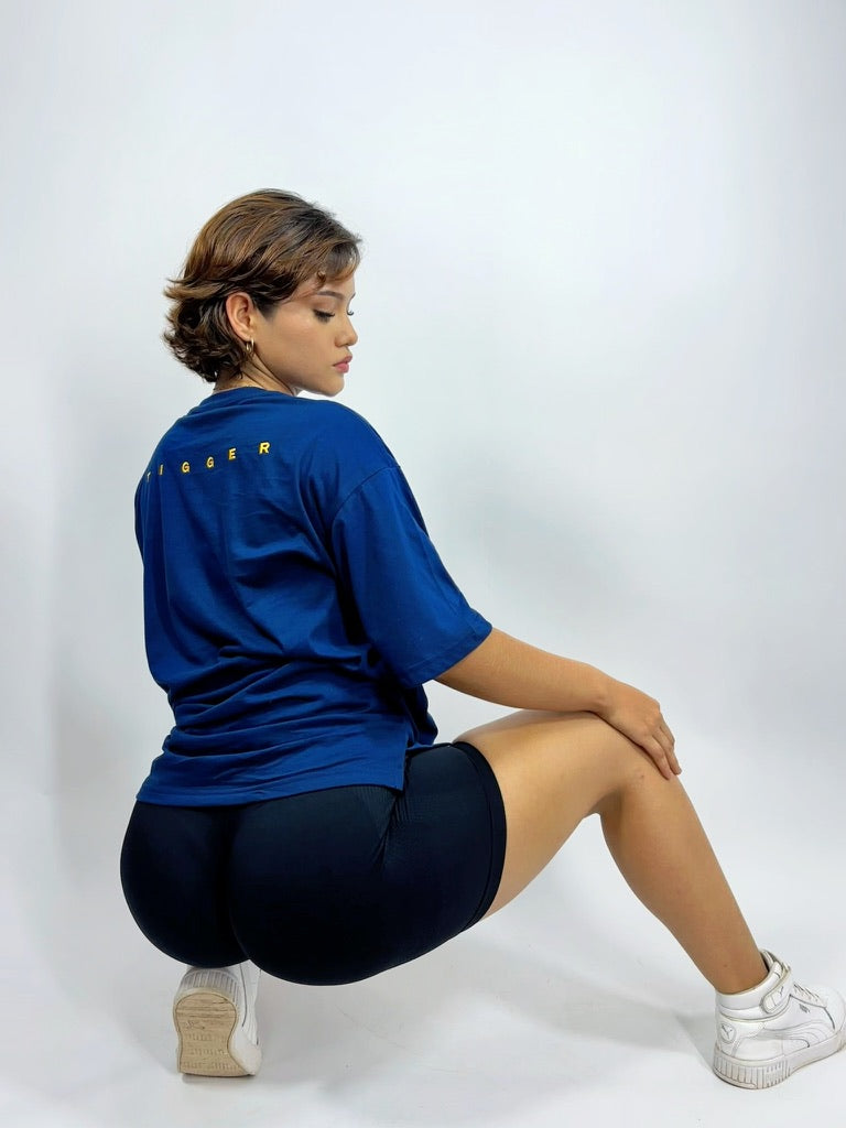 POLO OVERSIZE CLASICO - AZUL