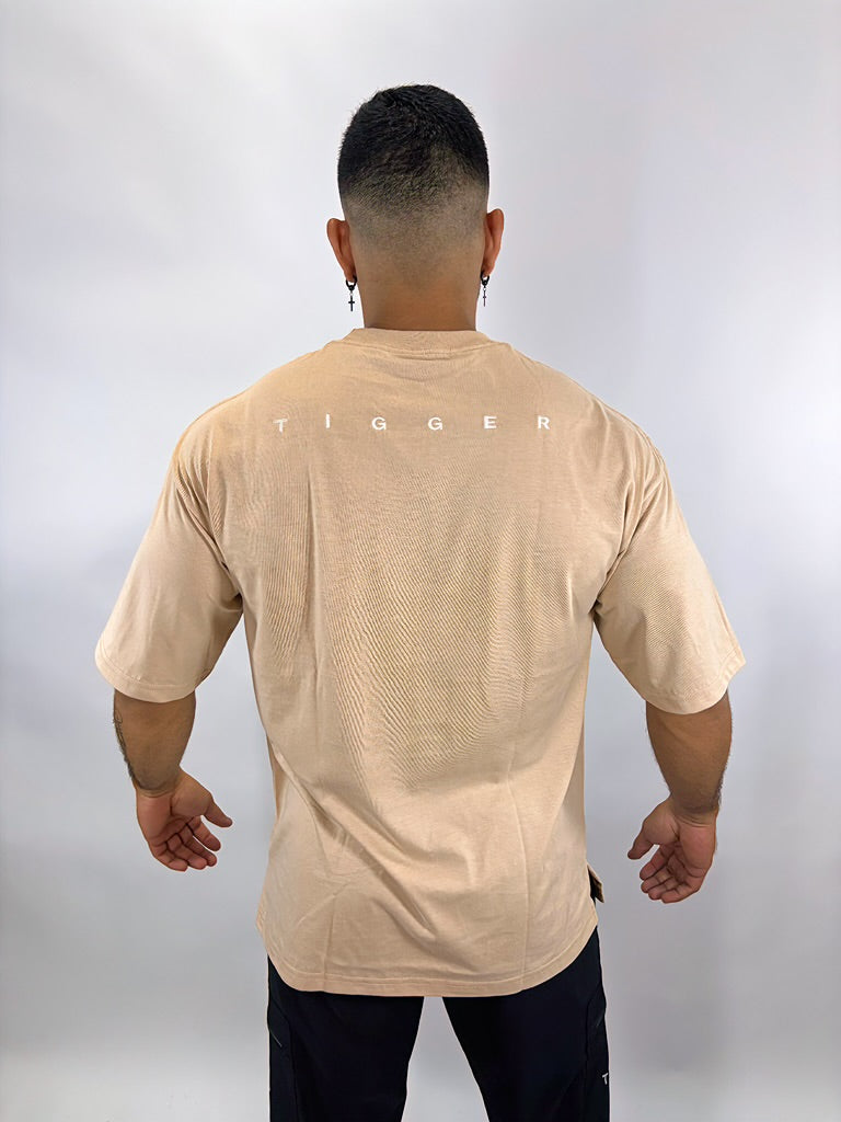 POLO OVERSIZE CLASICO - BEIGE