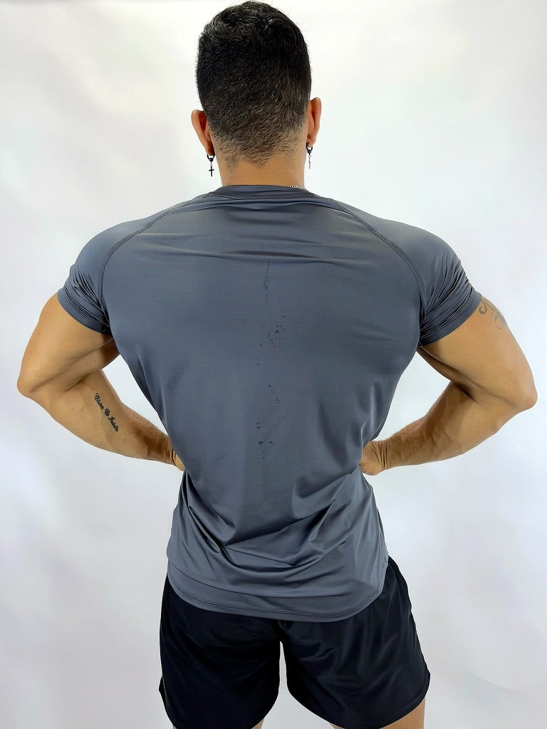 POLO DEPORTIVO - SLIM FIT - GRIS