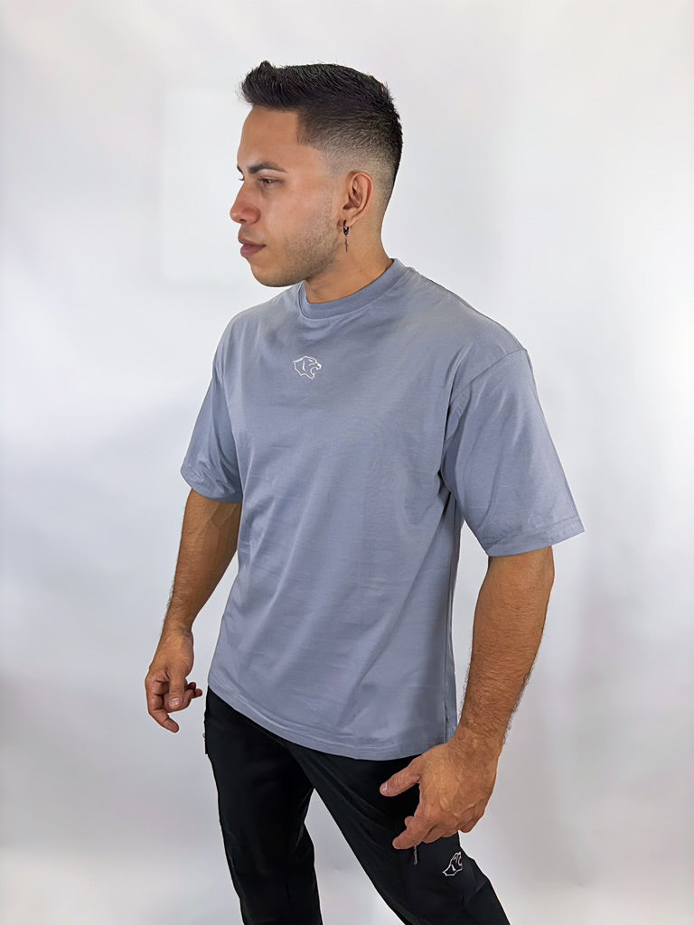 POLO OVERSIZE CLASICO - AZUL