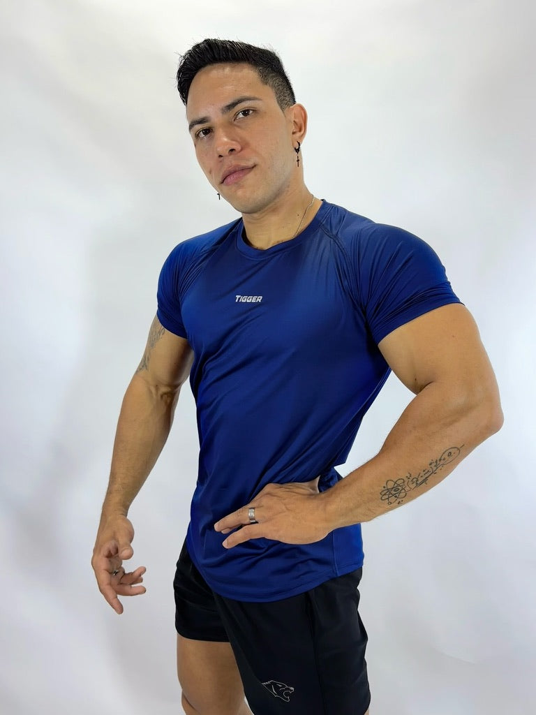 POLO DEPORTIVO - SLIM FIT - AZUL