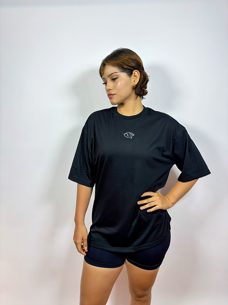 POLO OVERSIZE CLASICO - NEGRO