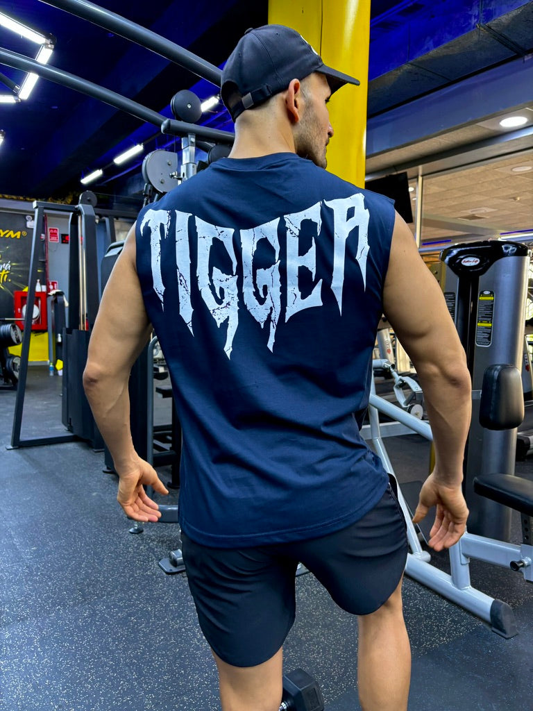 POLO MANGA CERO OVERSIZE - AZUL MARINO