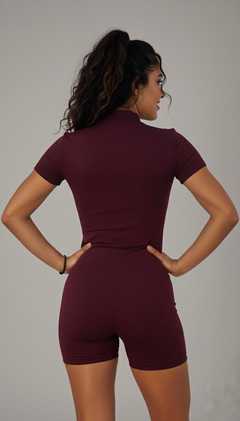 ENTERIZO RIBBED SCULPT - VINO