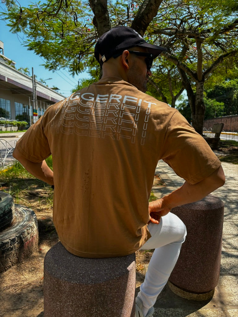 POLO OVERSIZE CASCADA - CHOCOLATE