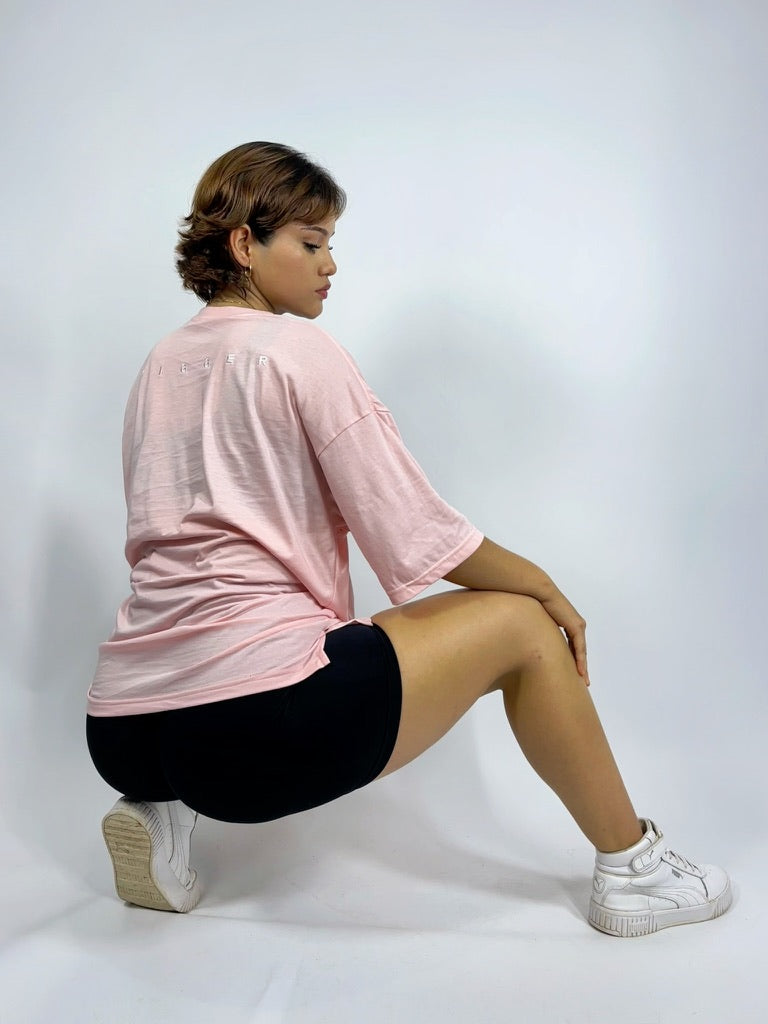 POLO OVERSIZE CLASICO - ROSA BEBE