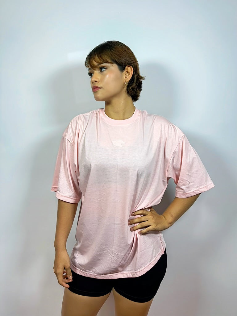 POLO OVERSIZE CLASICO - ROSA BEBE