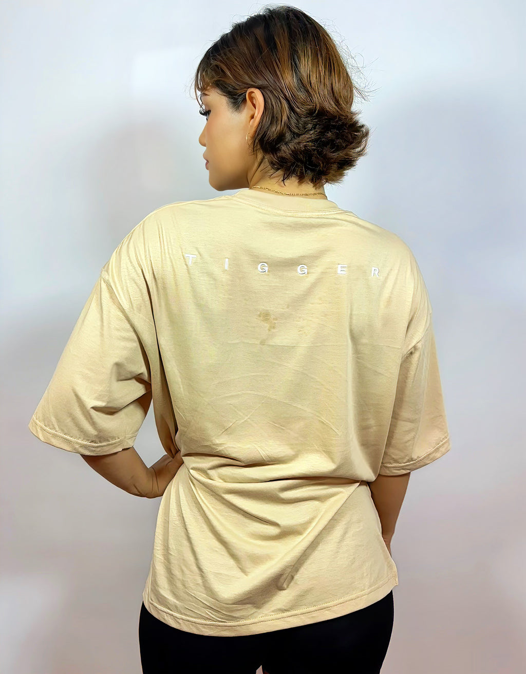 POLO OVERSIZE CLASICO - BEIGE