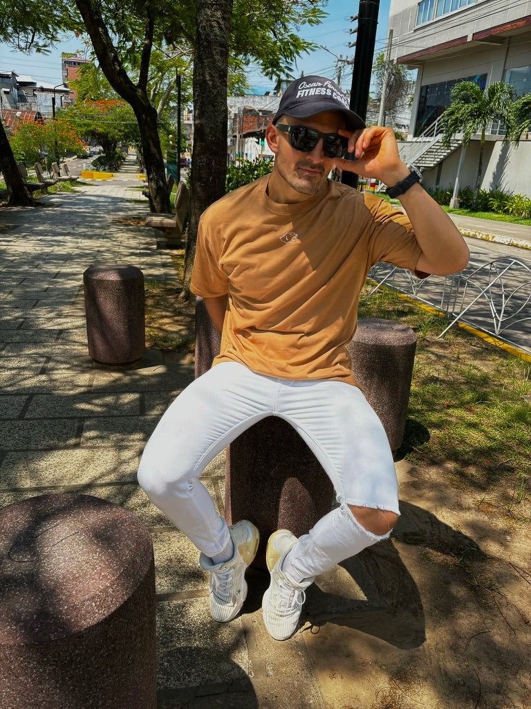 POLO OVERSIZE CASCADA - BLANCO