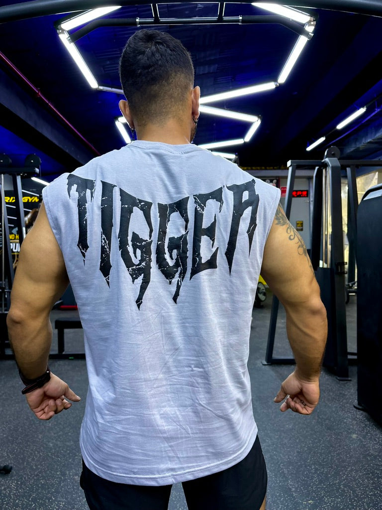 POLO MANGA CERO OVERSIZE - GRIS